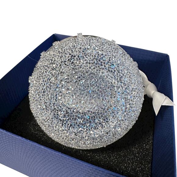 Swarovski Crystal 2015 Christmas Ball Ornament 513582 Angel Different Box - Picture 3 of 5